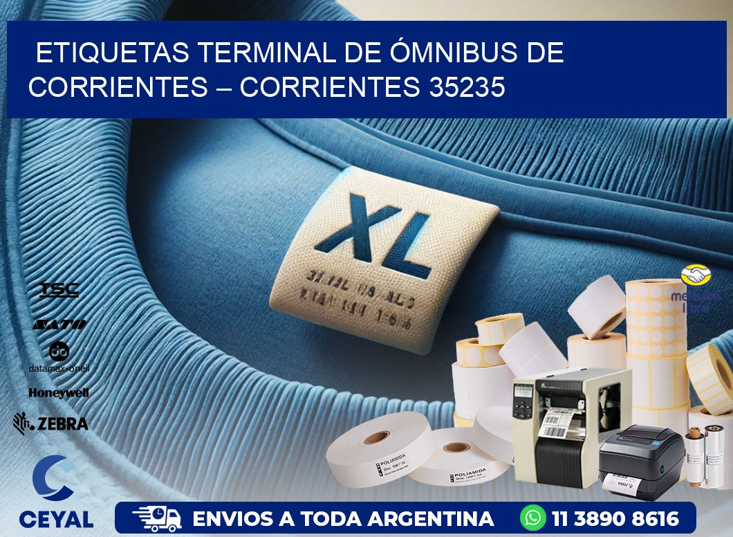 ETIQUETAS TERMINAL DE ÓMNIBUS DE CORRIENTES – CORRIENTES 35235