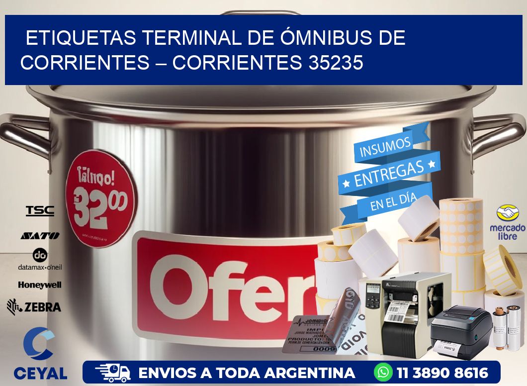ETIQUETAS TERMINAL DE ÓMNIBUS DE CORRIENTES – CORRIENTES 35235