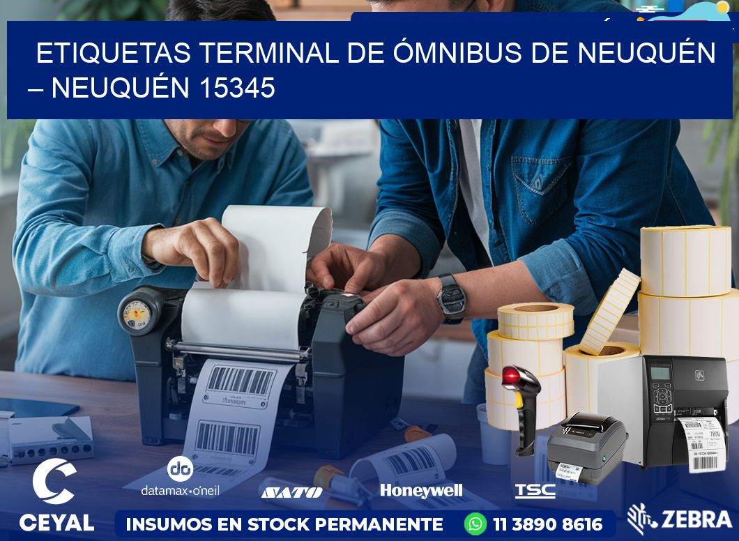 ETIQUETAS TERMINAL DE ÓMNIBUS DE NEUQUÉN – NEUQUÉN 15345