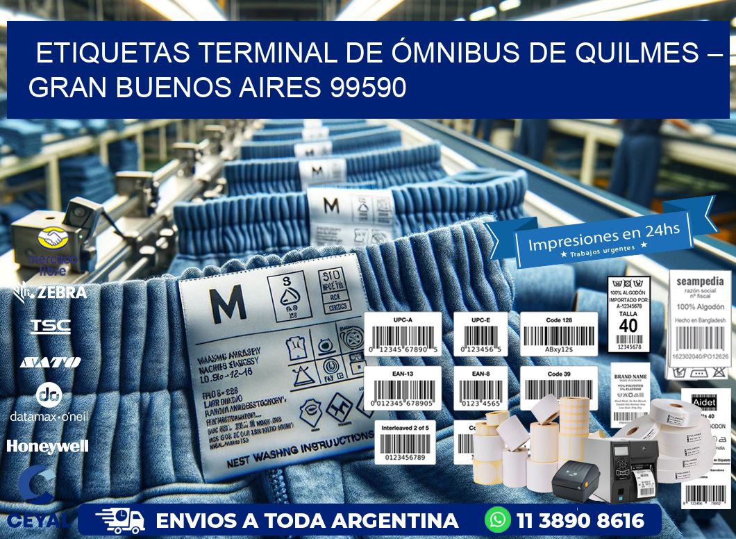 ETIQUETAS TERMINAL DE ÓMNIBUS DE QUILMES – GRAN BUENOS AIRES 99590