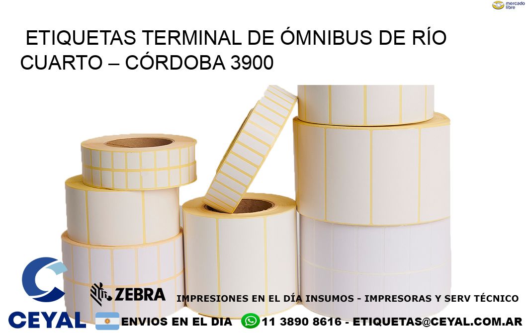 ETIQUETAS TERMINAL DE ÓMNIBUS DE RÍO CUARTO – CÓRDOBA 3900