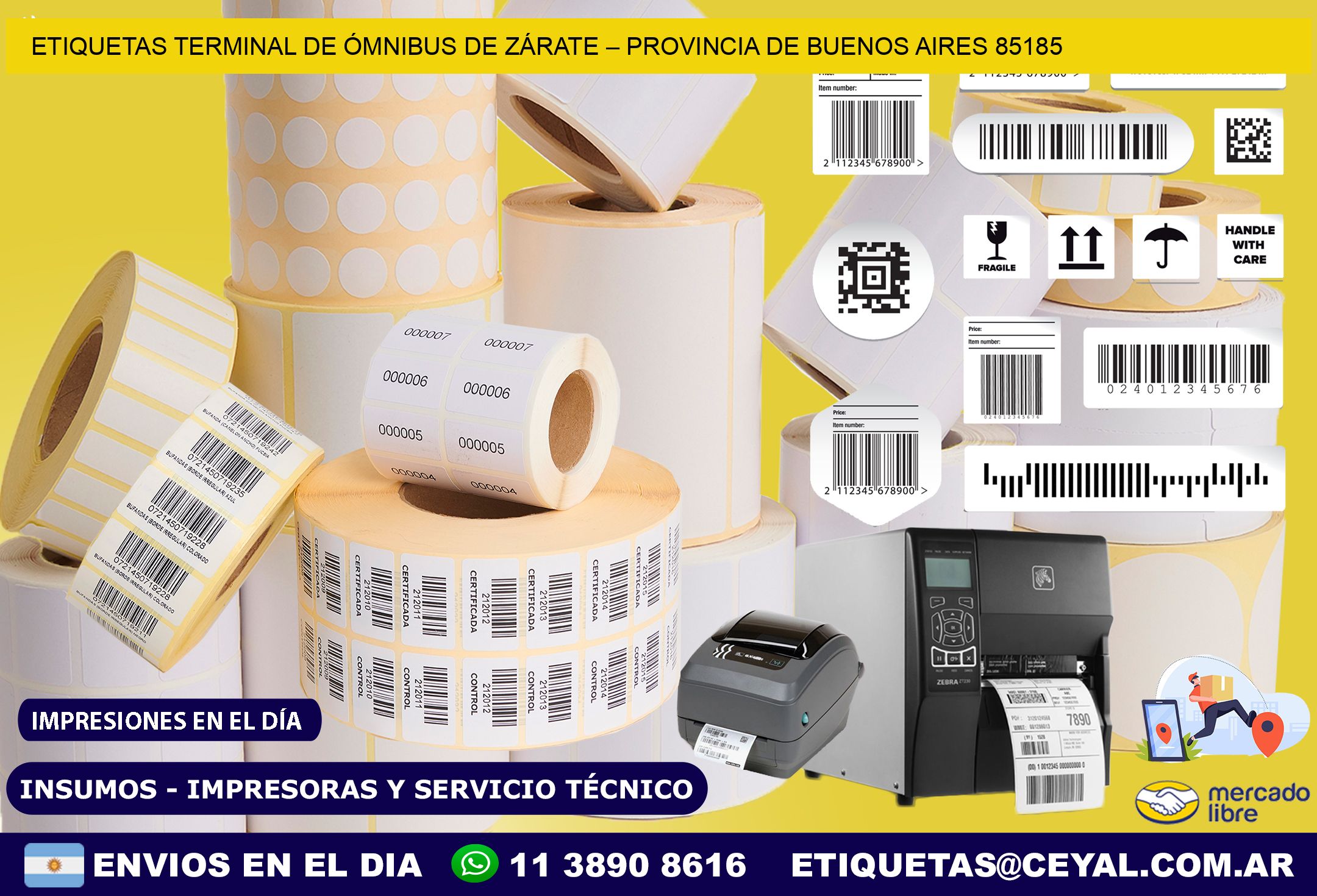 ETIQUETAS TERMINAL DE ÓMNIBUS DE ZÁRATE – PROVINCIA DE BUENOS AIRES 85185