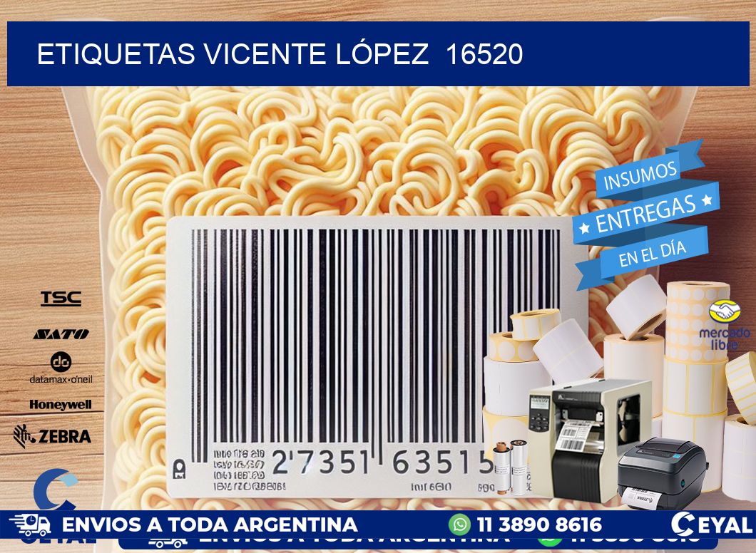 ETIQUETAS VICENTE LÓPEZ 16520