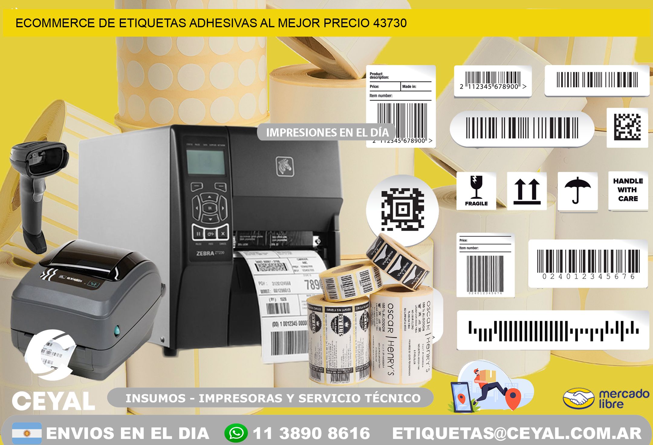 Ecommerce de Etiquetas Adhesivas al Mejor Precio 43730