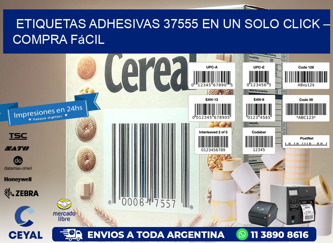 Etiquetas Adhesivas 37555 en un Solo Click – Compra Fácil