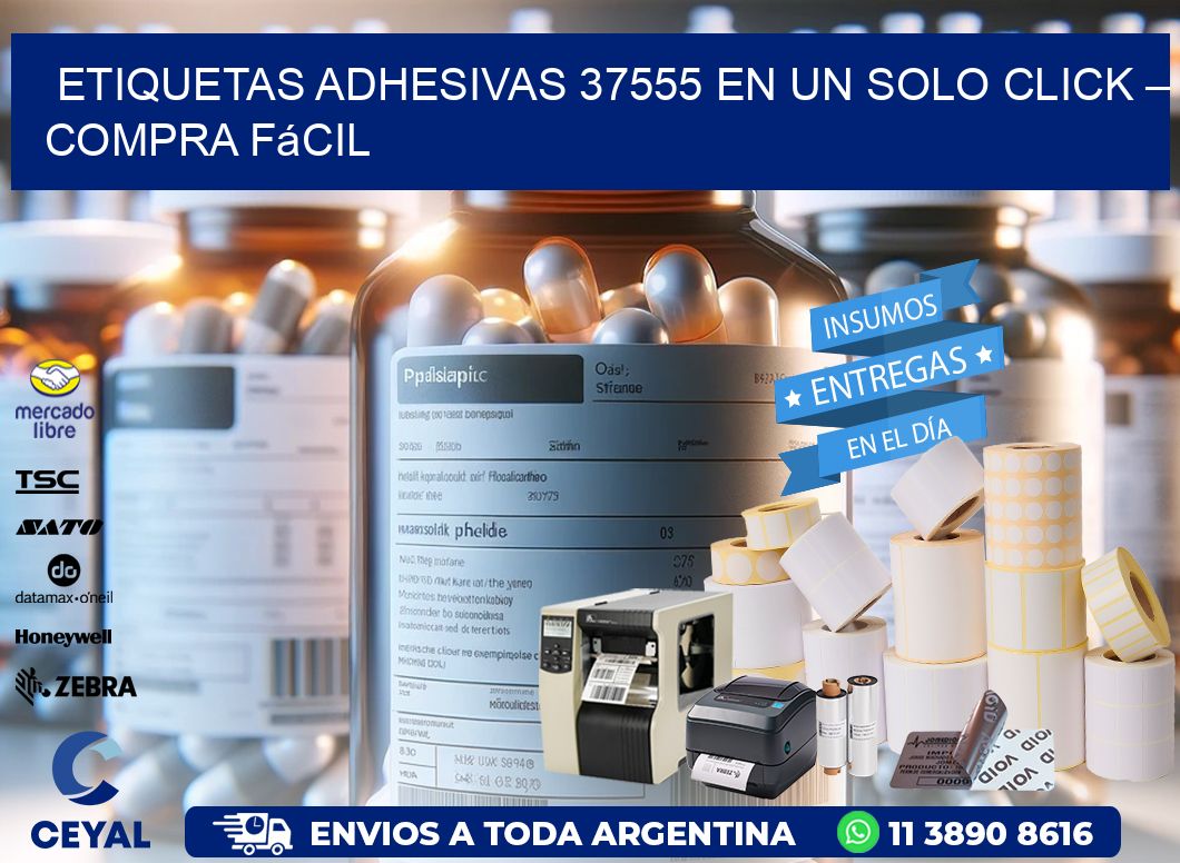 Etiquetas Adhesivas 37555 en un Solo Click – Compra Fácil