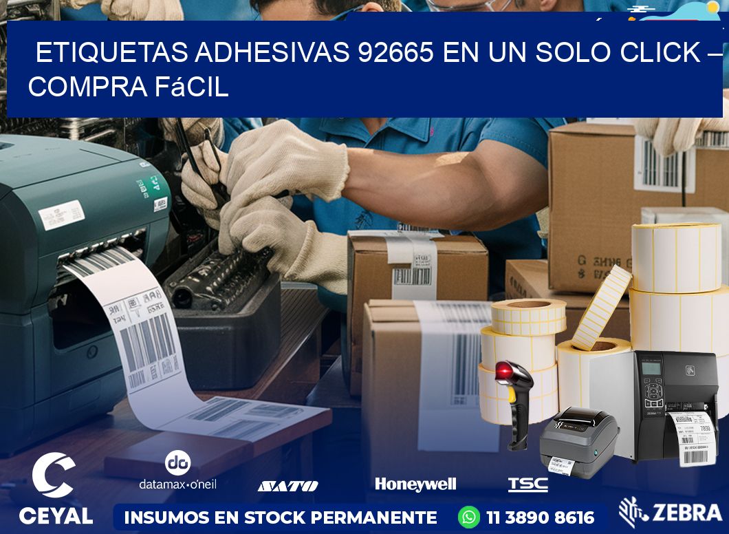 Etiquetas Adhesivas 92665 en un Solo Click – Compra Fácil