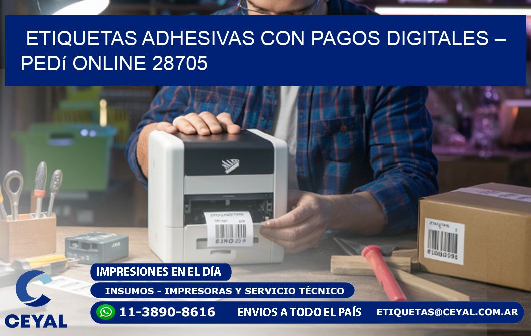 Etiquetas Adhesivas con Pagos Digitales – Pedí Online 28705