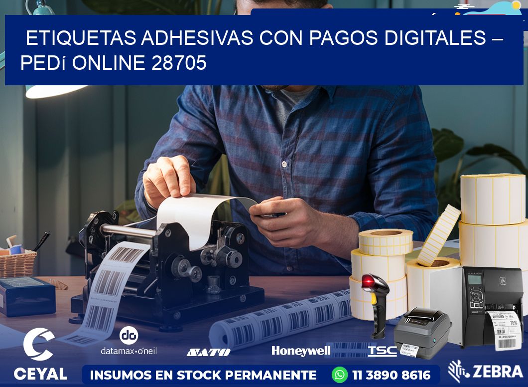Etiquetas Adhesivas con Pagos Digitales – Pedí Online 28705