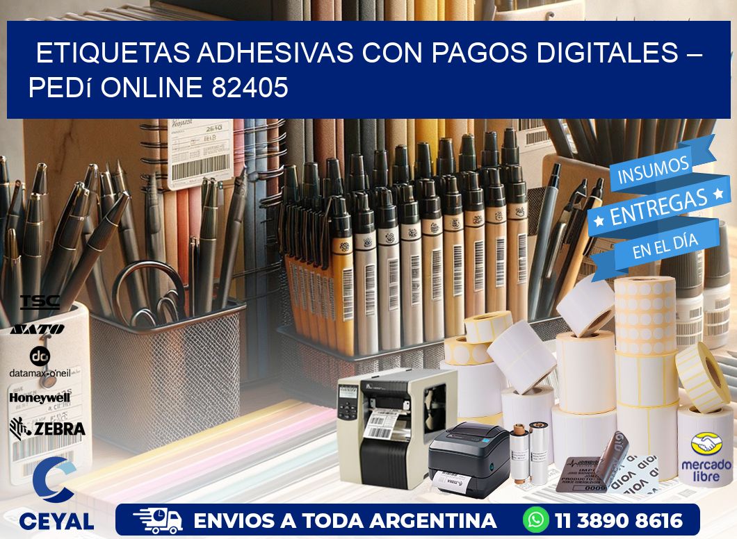 Etiquetas Adhesivas con Pagos Digitales – Pedí Online 82405