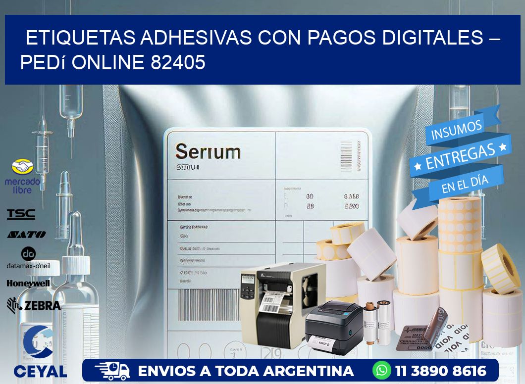 Etiquetas Adhesivas con Pagos Digitales – Pedí Online 82405