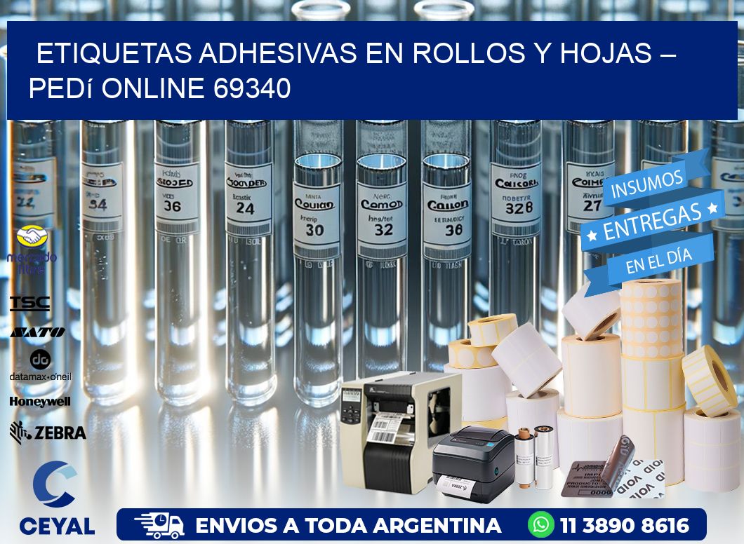 Etiquetas Adhesivas en Rollos y Hojas – Pedí Online 69340