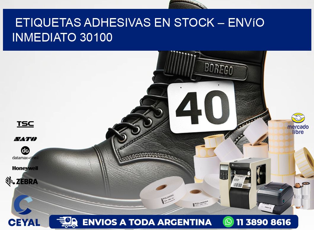 Etiquetas Adhesivas en Stock – Envío Inmediato 30100