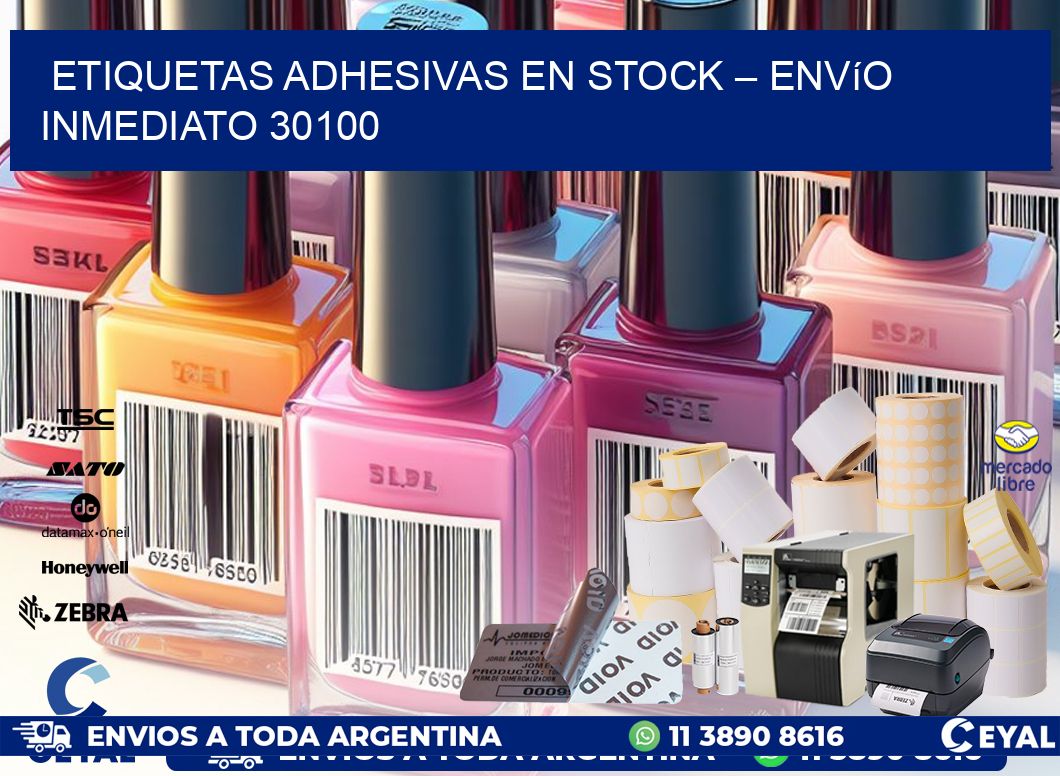 Etiquetas Adhesivas en Stock – Envío Inmediato 30100
