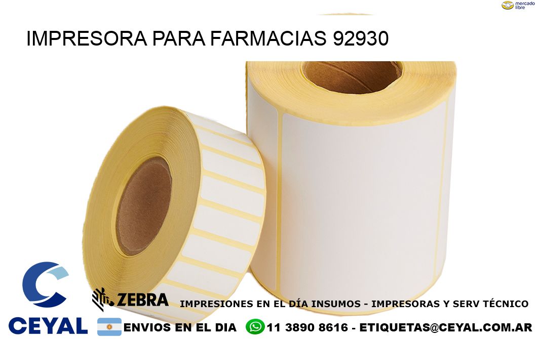 IMPRESORA PARA FARMACIAS 92930