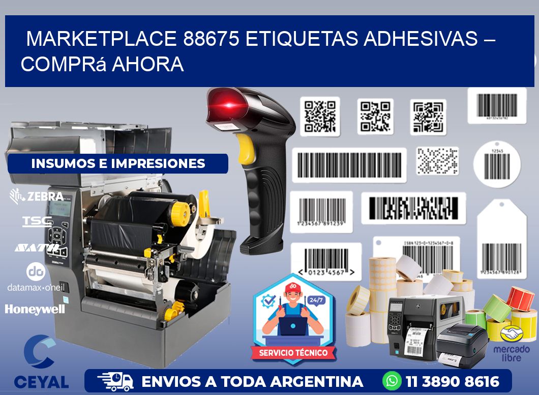 Marketplace 88675 Etiquetas Adhesivas – Comprá Ahora