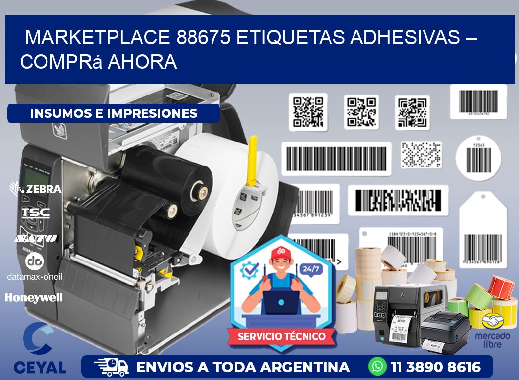 Marketplace 88675 Etiquetas Adhesivas – Comprá Ahora