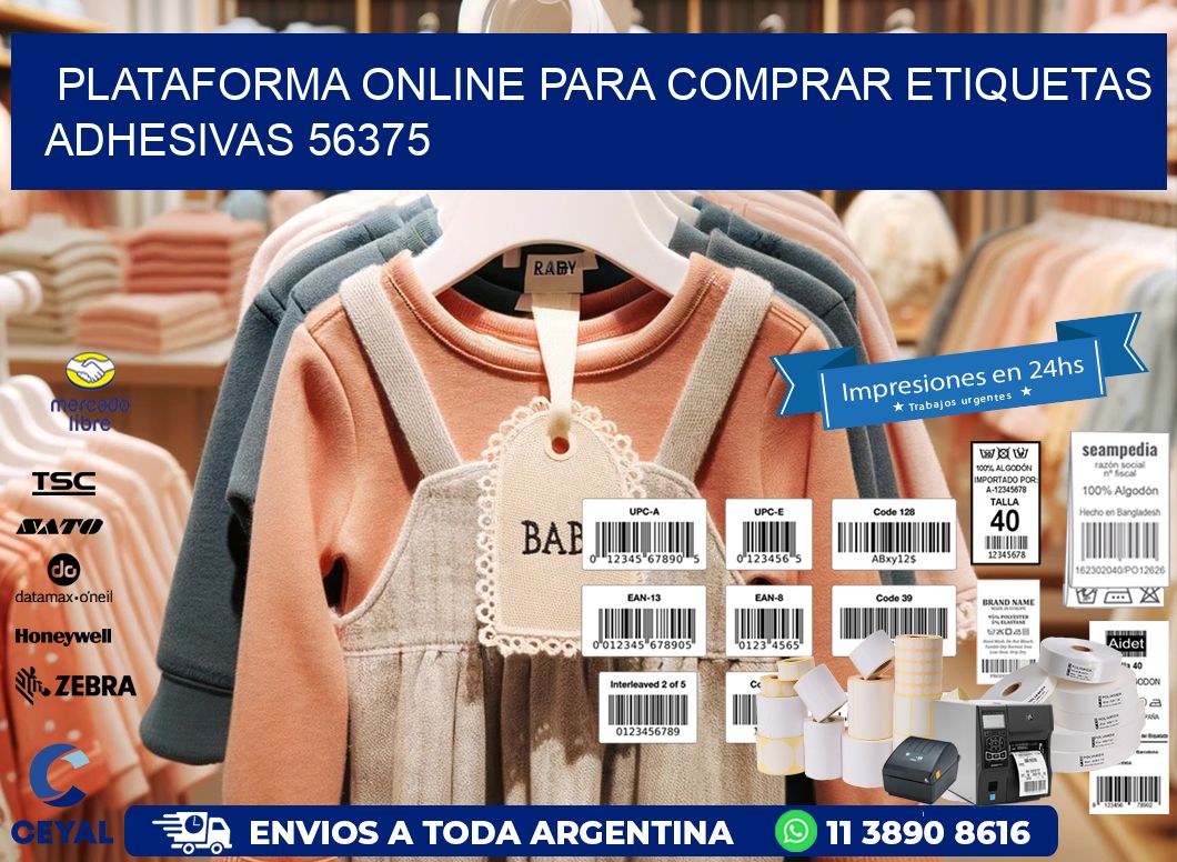 Plataforma Online para Comprar Etiquetas Adhesivas 56375