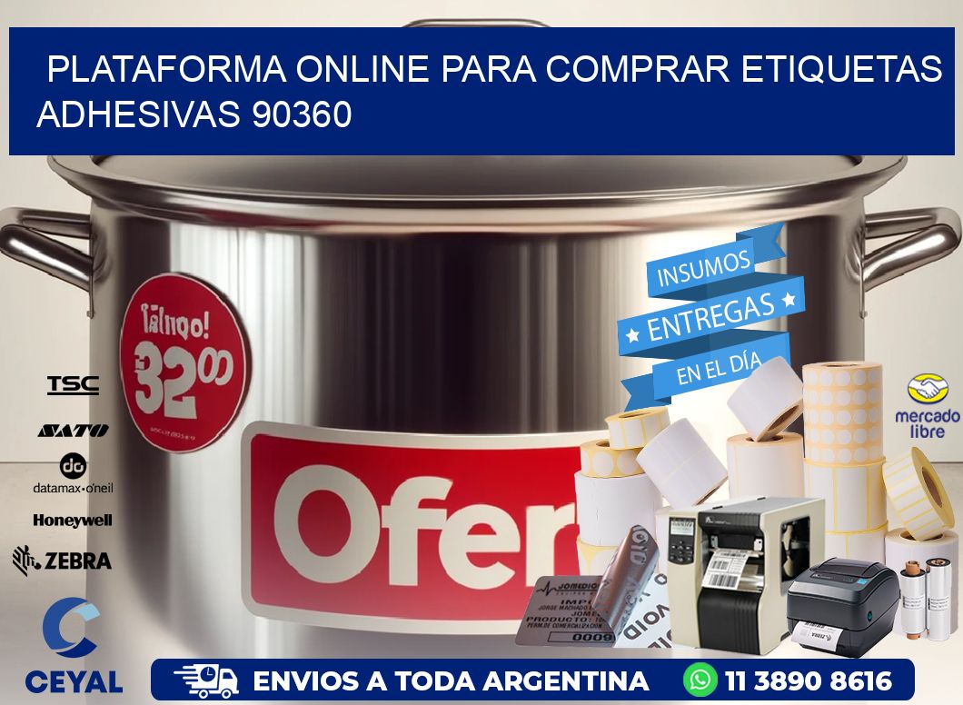 Plataforma Online para Comprar Etiquetas Adhesivas 90360