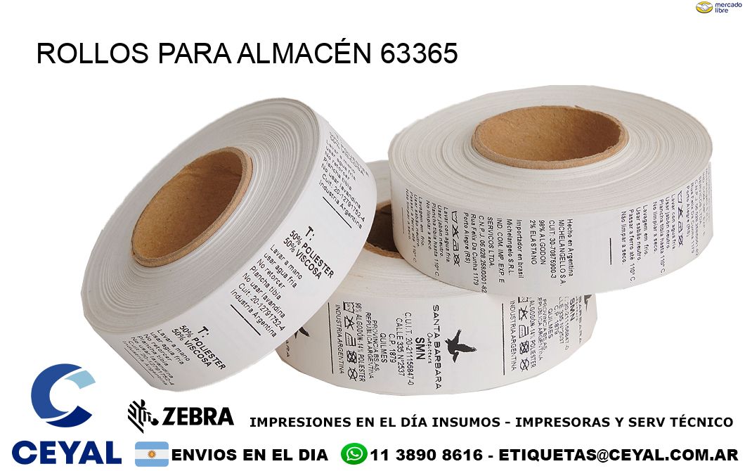 ROLLOS PARA ALMACÉN 63365