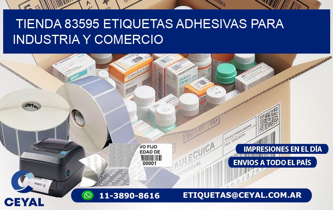 Tienda 83595 Etiquetas Adhesivas para Industria y Comercio