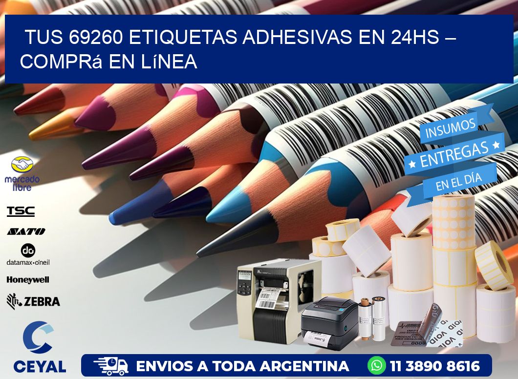 Tus 69260 Etiquetas Adhesivas en 24hs – Comprá en Línea
