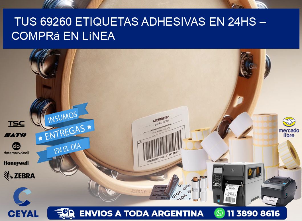 Tus 69260 Etiquetas Adhesivas en 24hs – Comprá en Línea