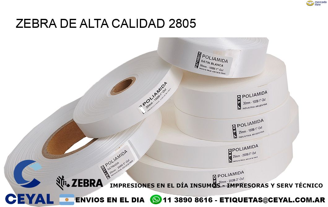 ZEBRA DE ALTA CALIDAD 2805