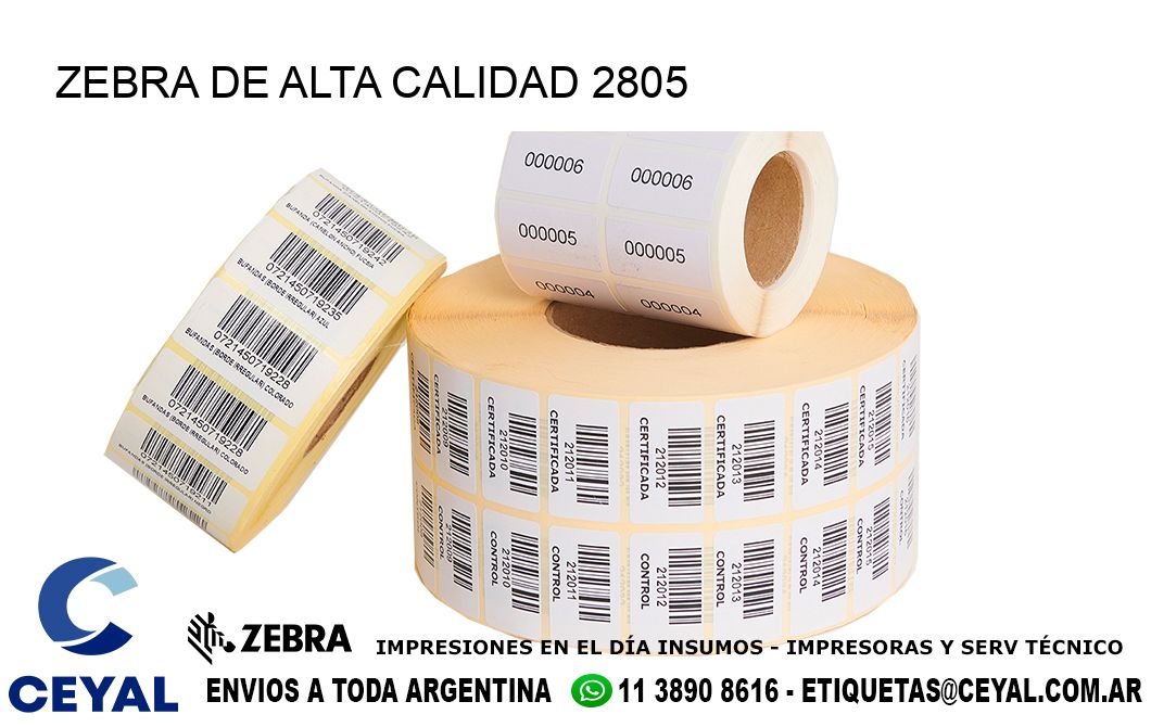 ZEBRA DE ALTA CALIDAD 2805