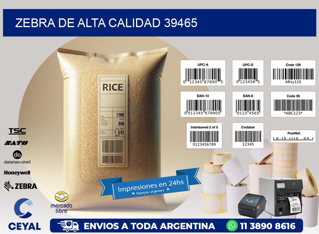 ZEBRA DE ALTA CALIDAD 39465