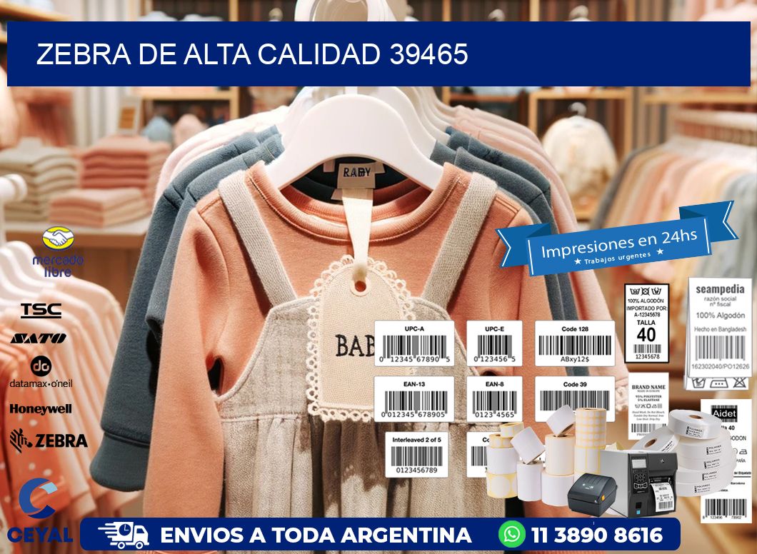 ZEBRA DE ALTA CALIDAD 39465