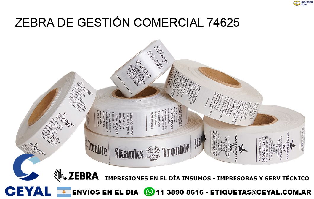ZEBRA DE GESTIÓN COMERCIAL 74625