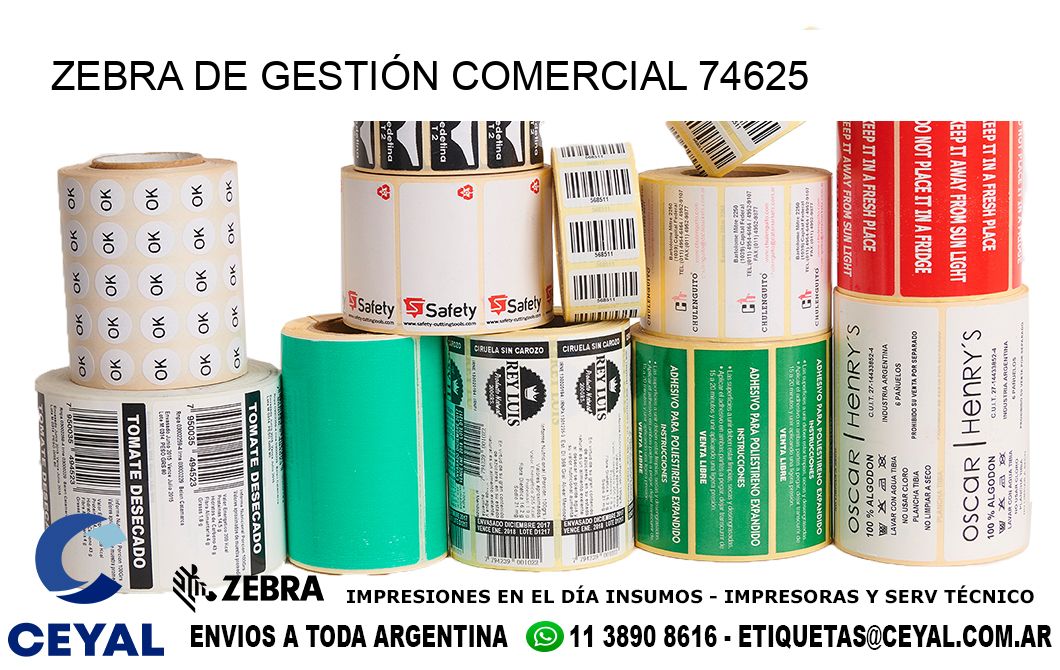 ZEBRA DE GESTIÓN COMERCIAL 74625