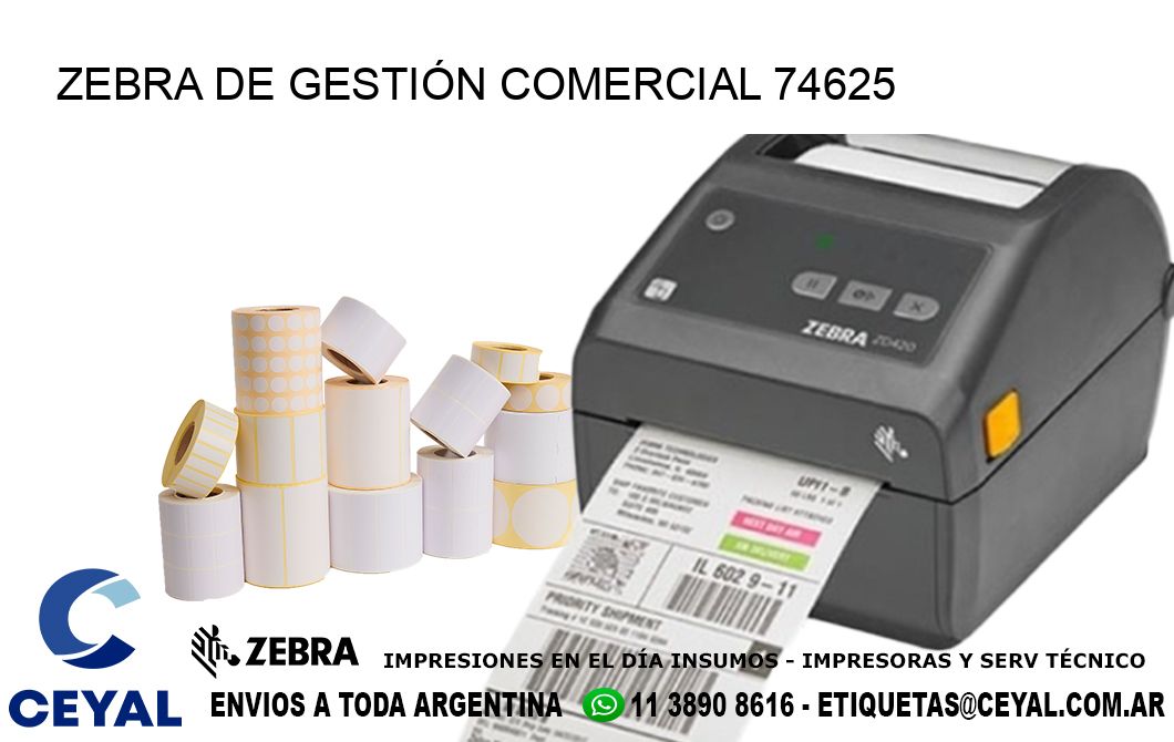 ZEBRA DE GESTIÓN COMERCIAL 74625
