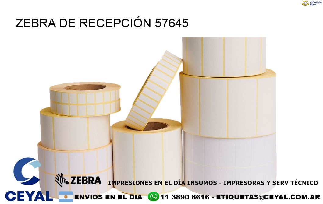 ZEBRA DE RECEPCIÓN 57645