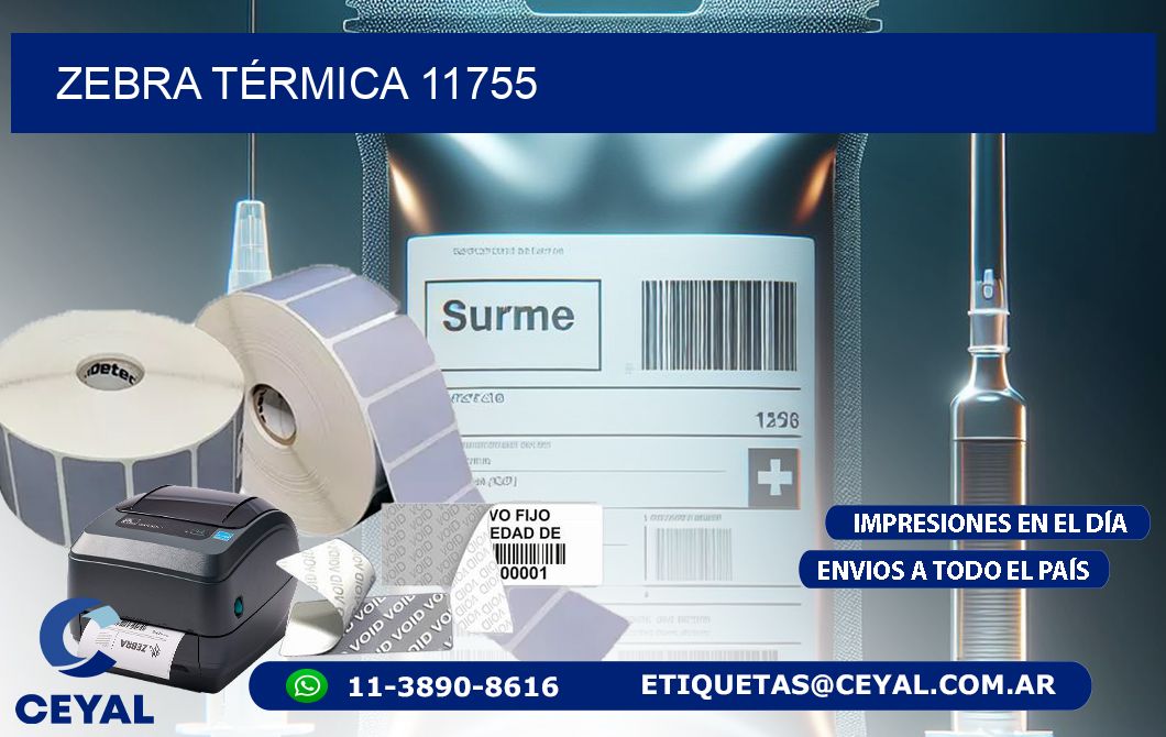 ZEBRA TÉRMICA 11755