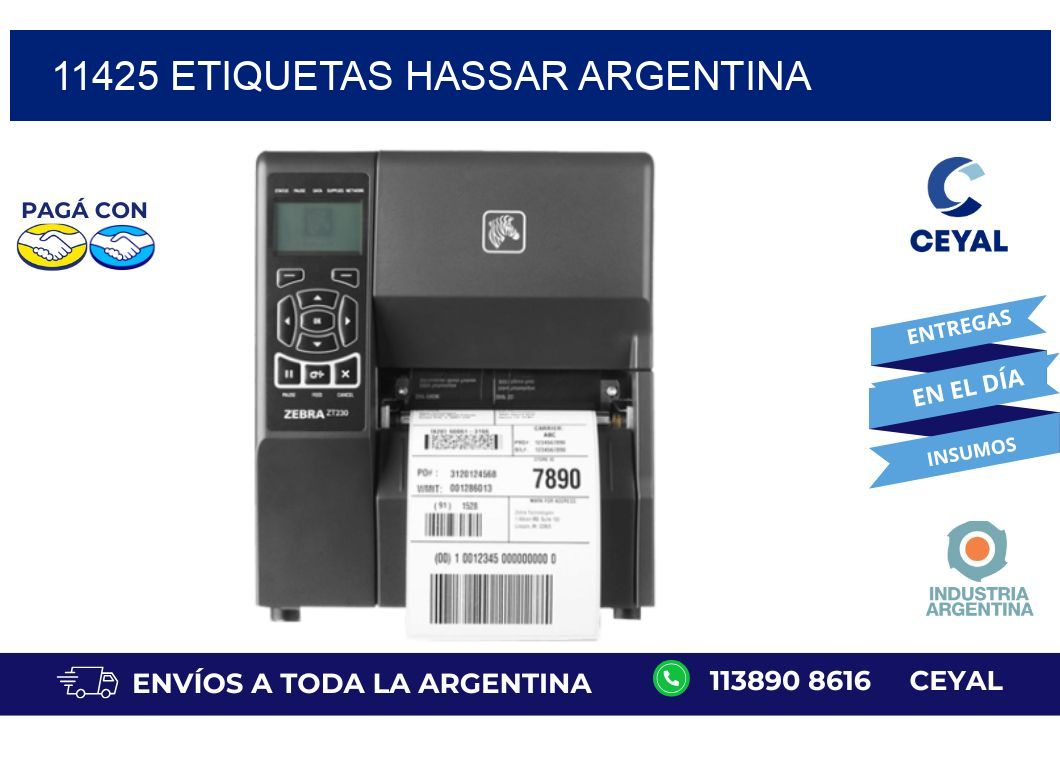 11425 etiquetas hassar argentina