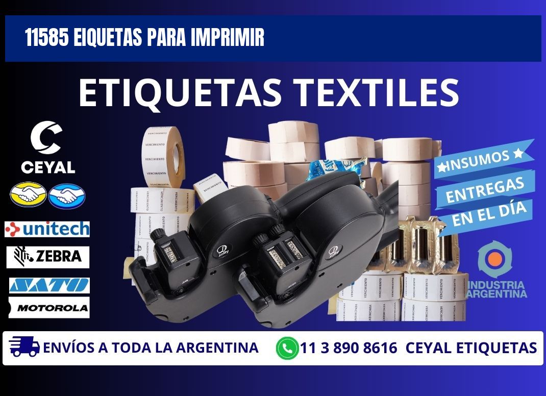 11585 EIQUETAS PARA IMPRIMIR