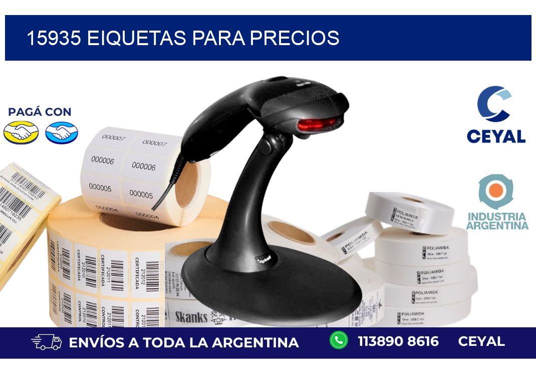 15935 EIQUETAS PARA PRECIOS