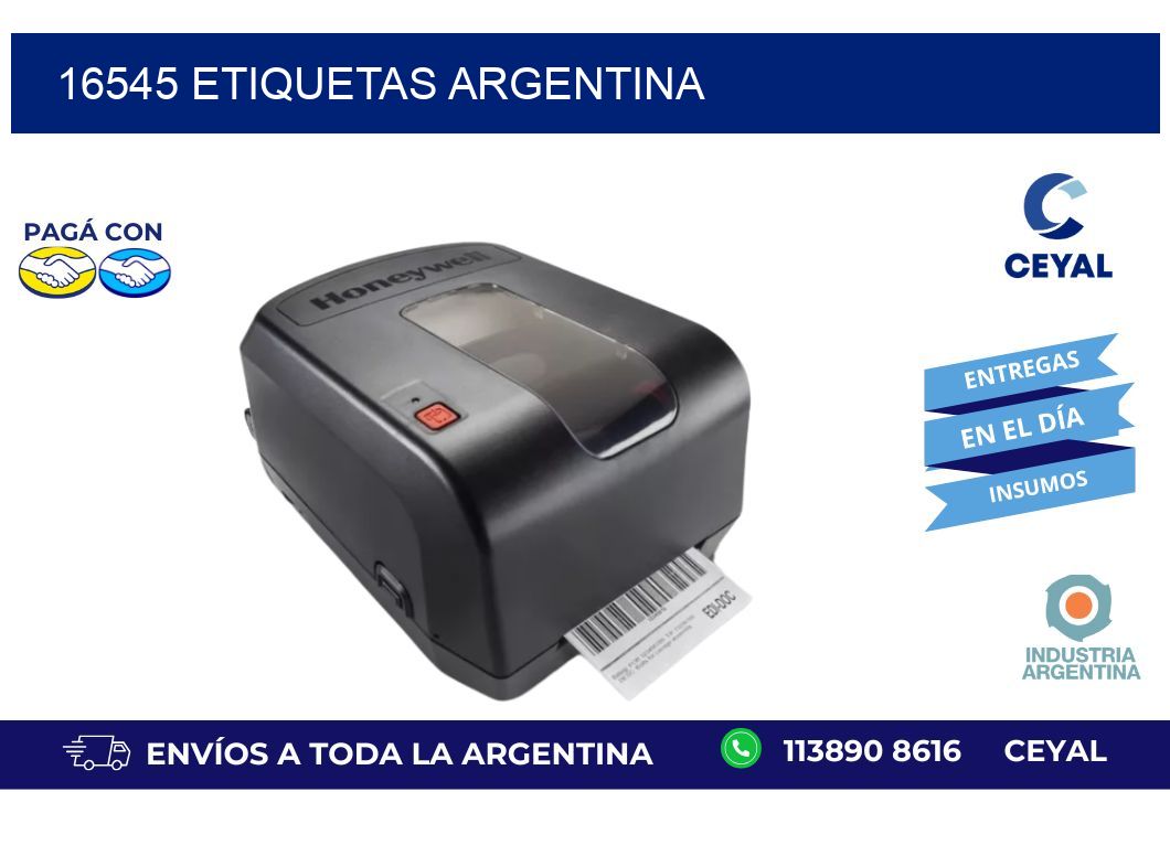 16545 etiquetas argentina