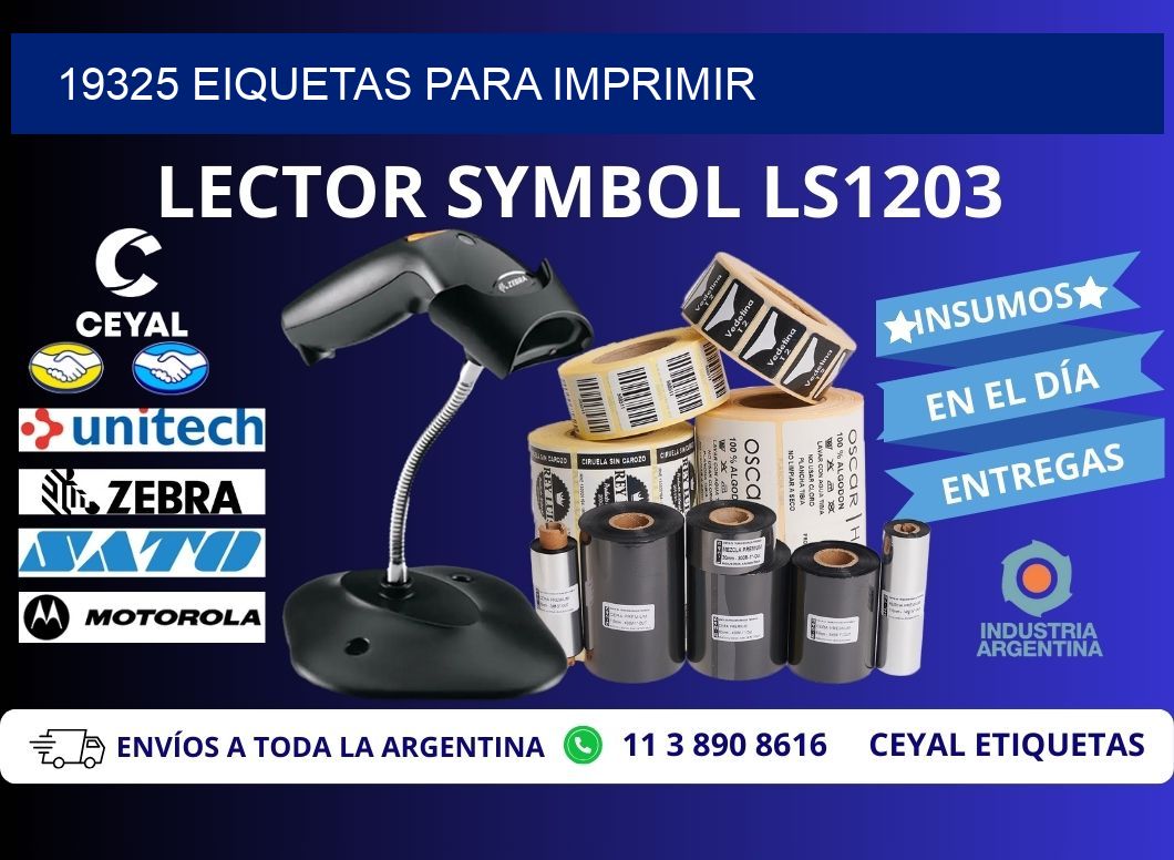 19325 EIQUETAS PARA IMPRIMIR