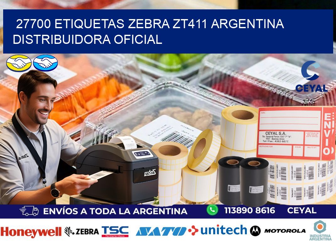 27700 etiquetas zebra zt411 argentina DISTRIBUIDORA OFICIAL