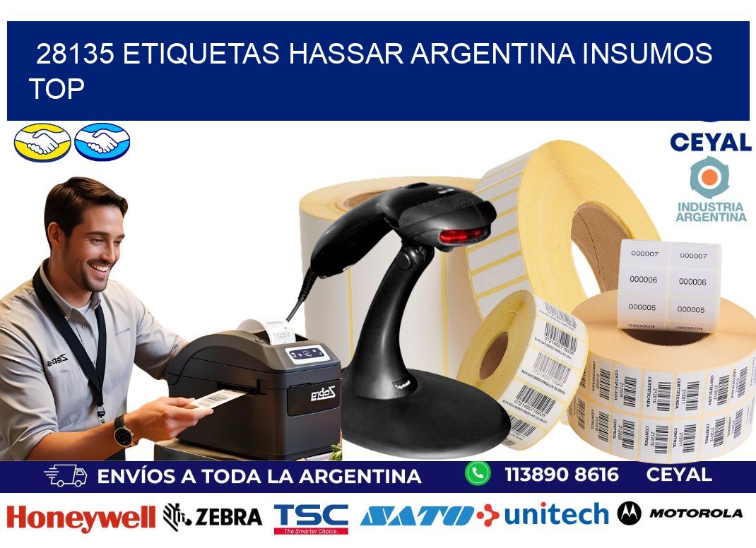 28135 etiquetas hassar argentina INSUMOS TOP