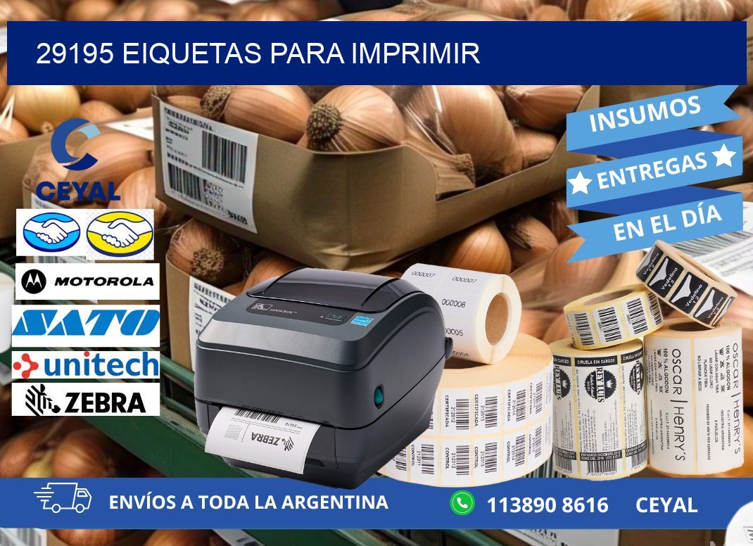 29195 EIQUETAS PARA IMPRIMIR