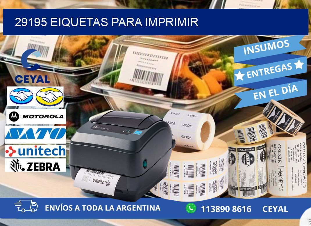 29195 EIQUETAS PARA IMPRIMIR
