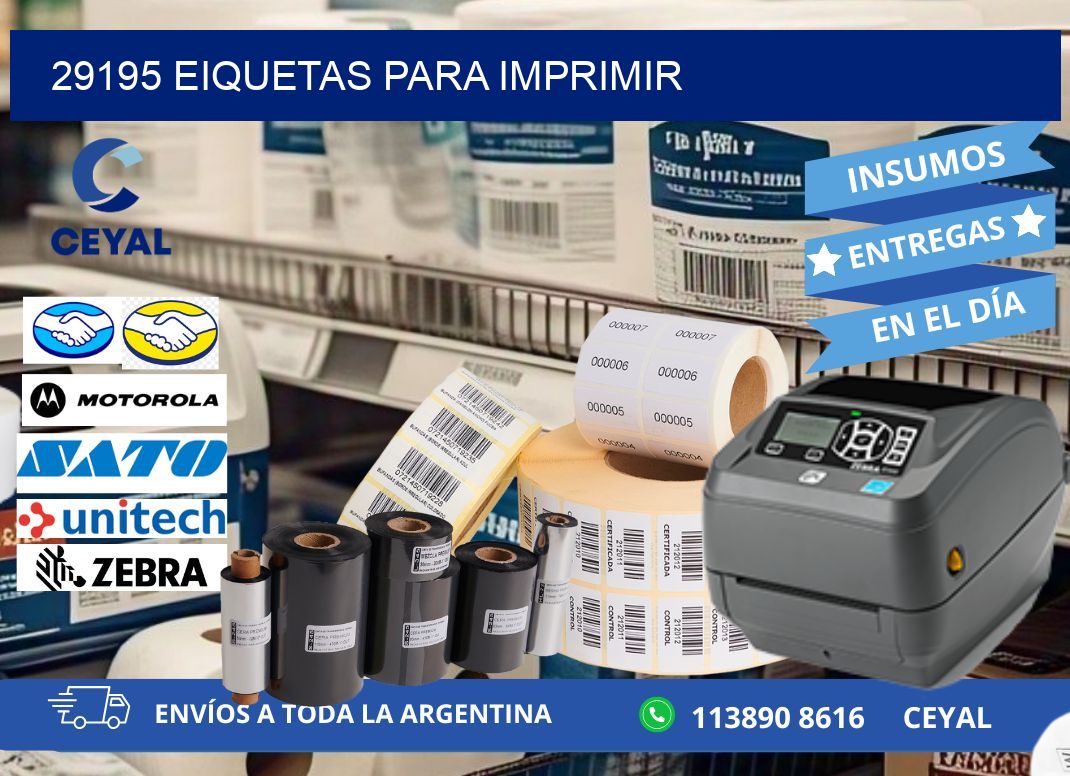 29195 EIQUETAS PARA IMPRIMIR