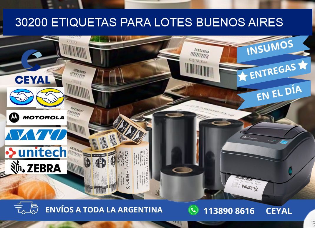 30200 ETIQUETAS PARA LOTES BUENOS AIRES