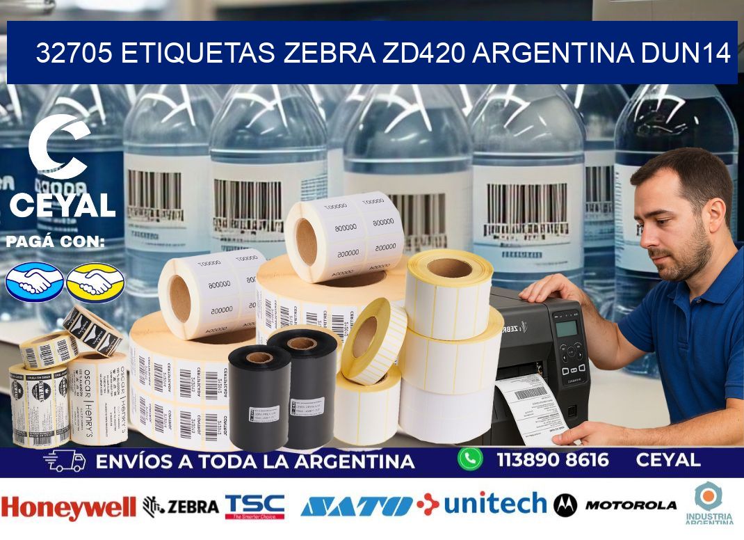 32705 etiquetas zebra zd420 argentina DUN14