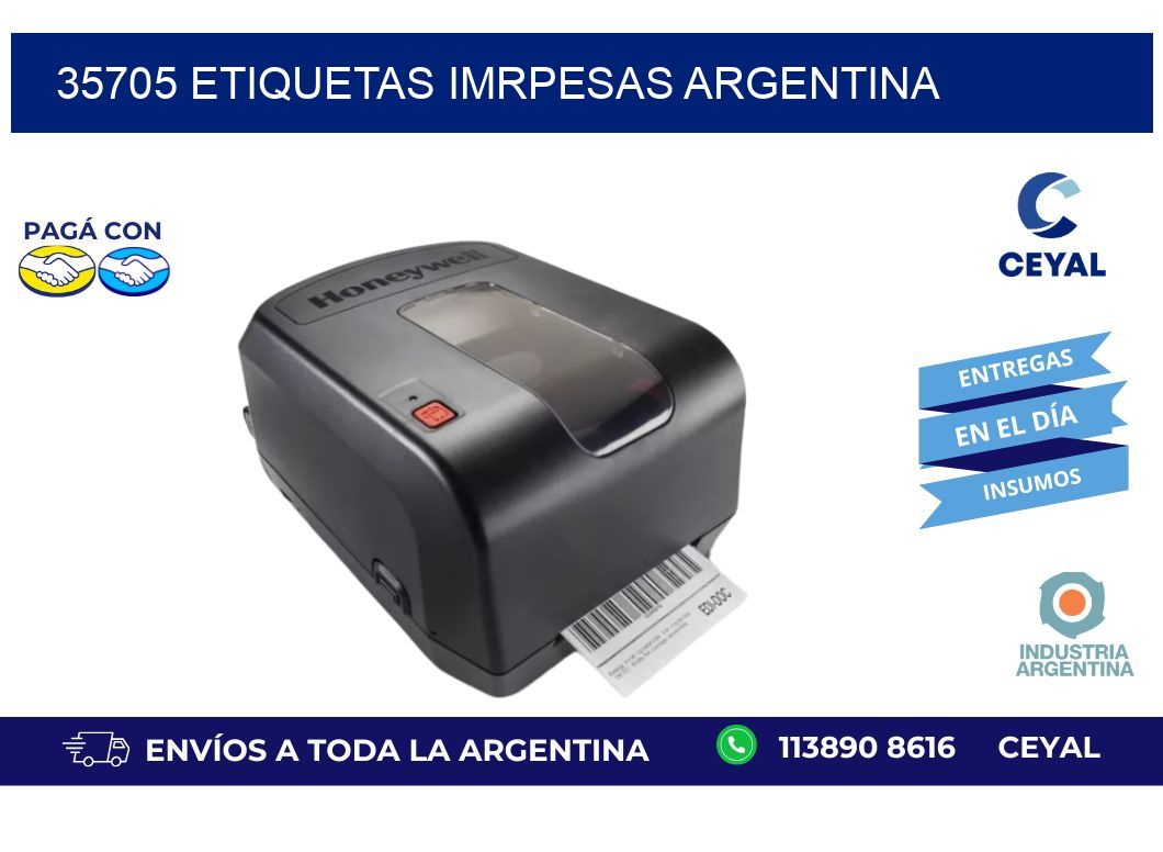 35705 etiquetas imrpesas argentina