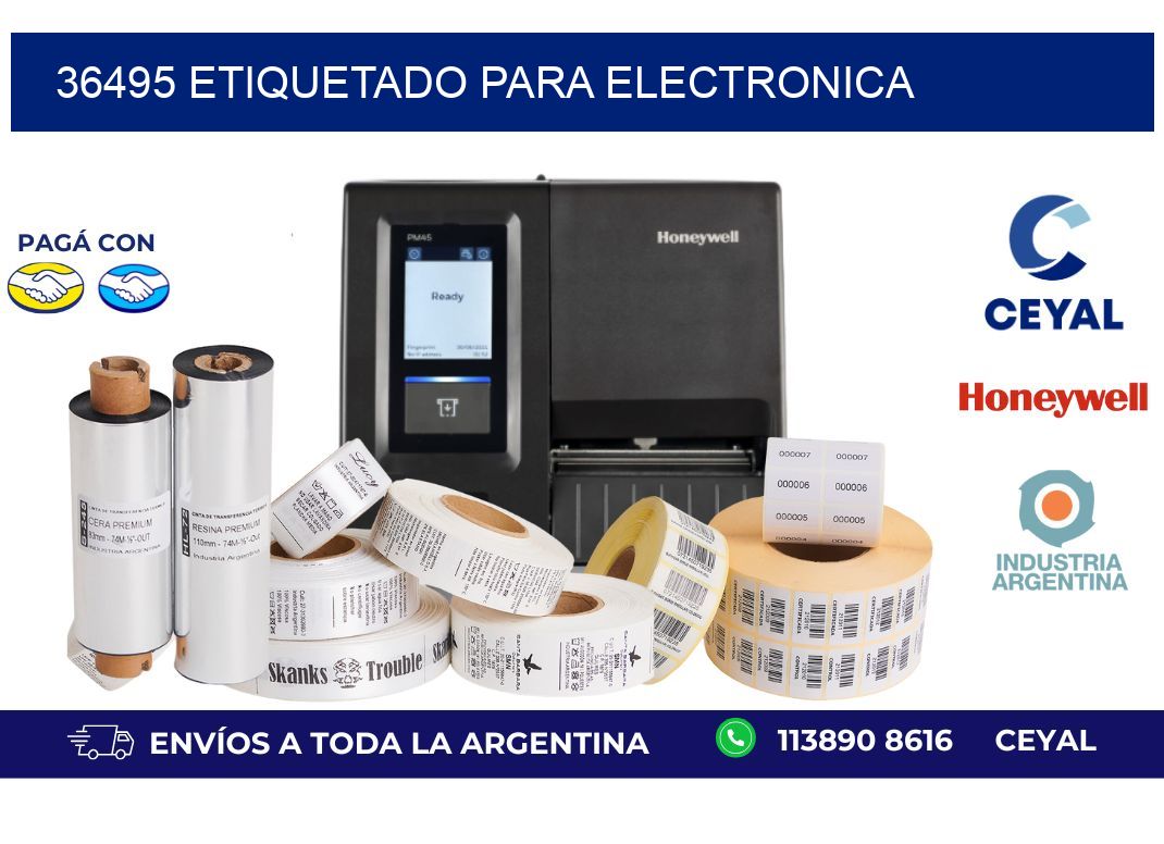 36495 ETIQUETADO PARA ELECTRONICA